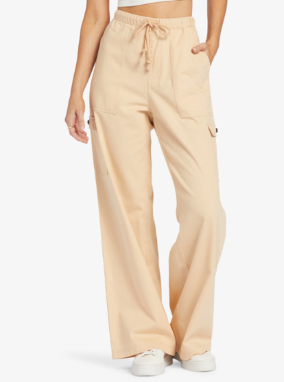 9 Precious Cargo High Waist Cargo Pants Brown ARJNP03275 Roxy