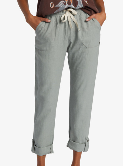 3 On The Seashore Cargo Pants Green ARJNP03291 Roxy