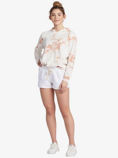 16 Oceanside Elastic Waist Shorts White ARJNS03007 Roxy