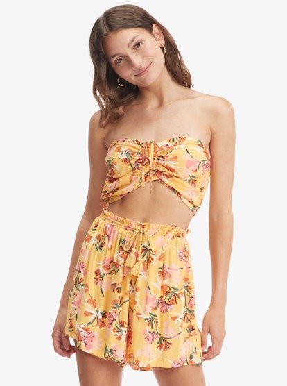4 Happiness Awaits Beach Shorts Orange ARJNS03191 Roxy