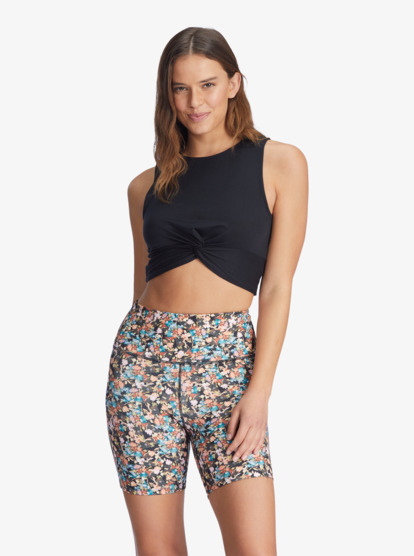 2 Kaileo High Waisted Biker Shorts Black ARJNS03194 Roxy