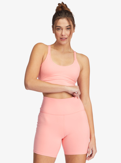 0 Kaileo High Waisted Biker Shorts Pink ARJNS03194 Roxy