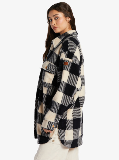 7 Over And Out 2 Printed Fleece Beige ARJPF03012 Roxy