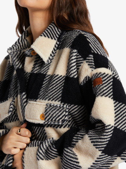 8 Over And Out 2 Printed Fleece Beige ARJPF03012 Roxy