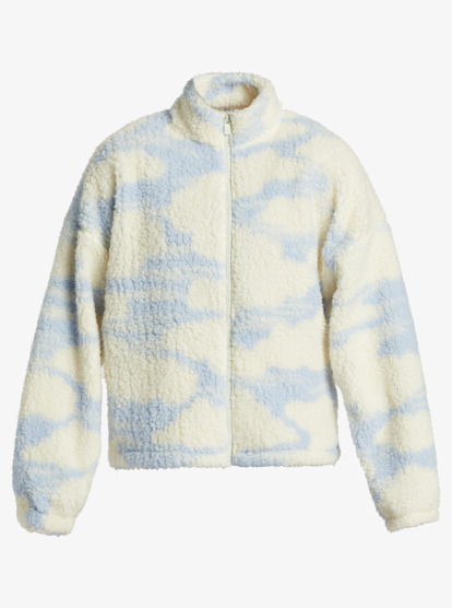 13 Chloe Kim In The Clouds Sherpa Full-Zip Fleece Blue ARJPF03018 Roxy