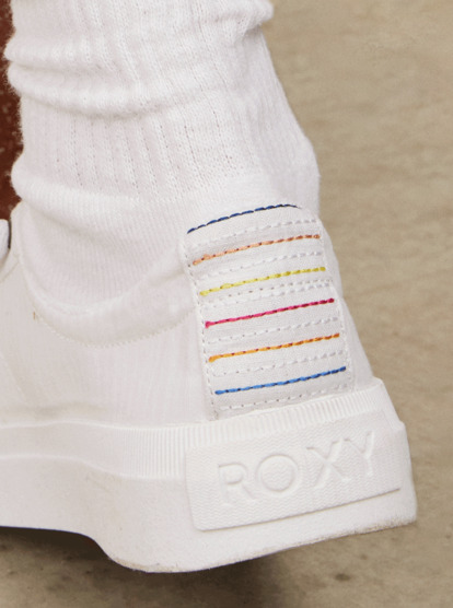 8 Roxy Rae Direct Attach Shoe White ARJS600505 Roxy