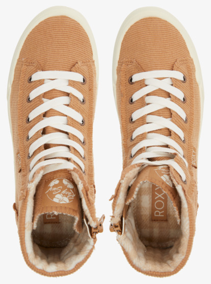 3 Roxy Rae Mid-Top Shoes Beige ARJS600518 Roxy