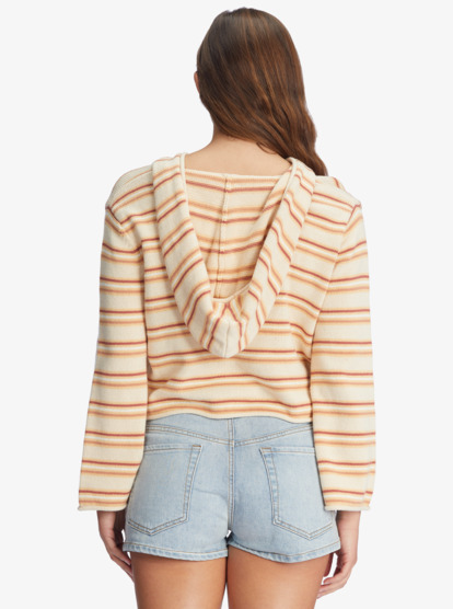 2 Side Swipe Poncho Hoodie Beige ARJSW03288 Roxy
