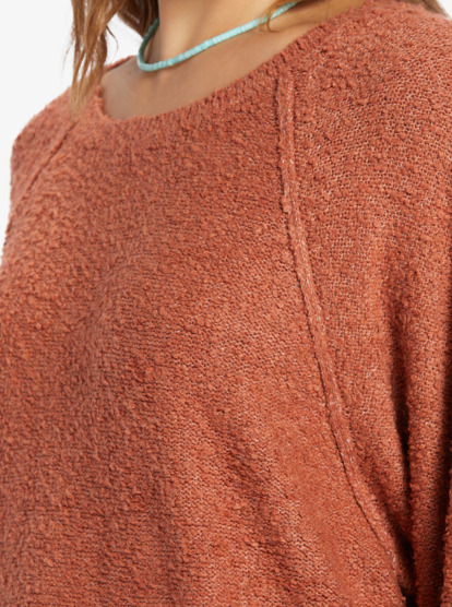 5 Early Morning Crew Neck Sweater Pink ARJSW03290 Roxy