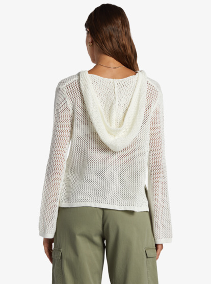 4 Cropped After Beach Break Hoodie White ARJSW03304 Roxy
