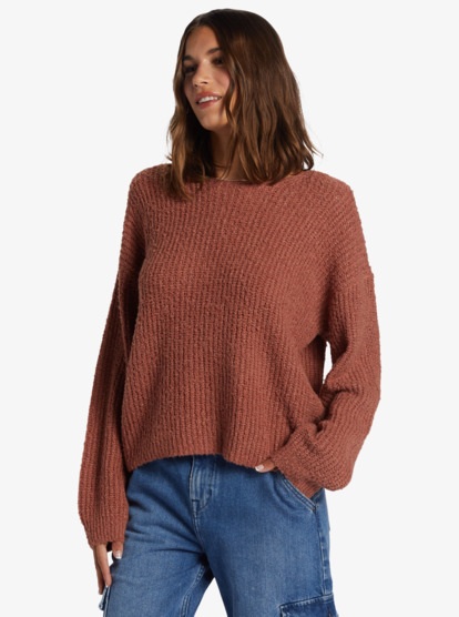 1 Bombay Crew Neck Sweater Pink ARJSW03329 Roxy