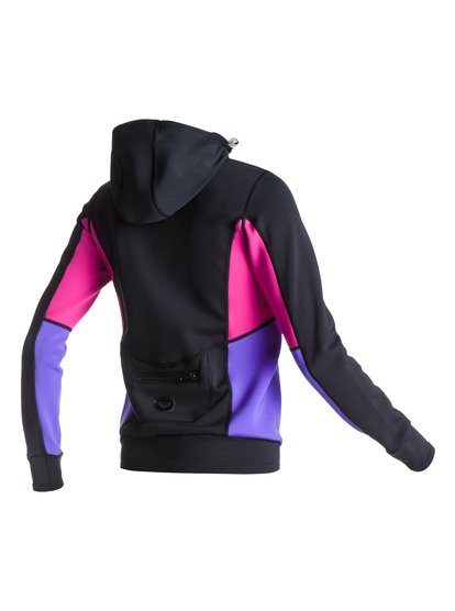 roxy salt water moletom com capuz wetsuit jacket