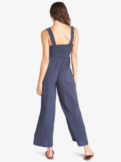 3 Adventure Bound Woven Tank Jumpsuit Blue ARJWD03466 Roxy