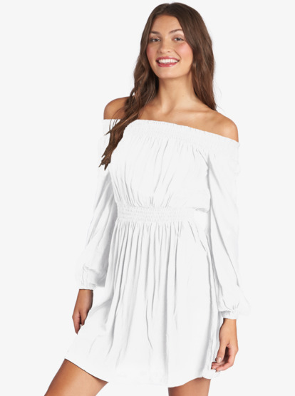 white roxy dress