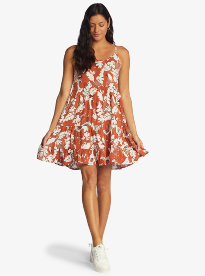 3 Teen Dream Woven Strappy Dress Brown ARJWD03496 Roxy