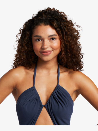 10 Away On Vacay Wide Leg Jumpsuit Blue ARJWD03521 Roxy