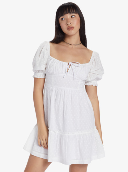 5 Chloe Kim Venice Daydream Mini Dress White ARJWD03536 Roxy