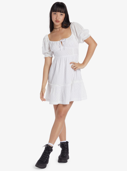 9 Chloe Kim Venice Daydream Mini Dress White ARJWD03536 Roxy