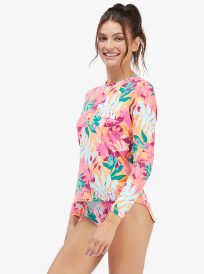 Roxy Active Sea Skippin Long Sleeve Upf 50 Rashguard Roxy