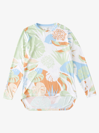 록시 긴팔 래쉬가드 Roxy Sea Skippin Long Sleeve UPF 50 Rashguard,BRIGHT WHITE UNDERTONE S wbb6