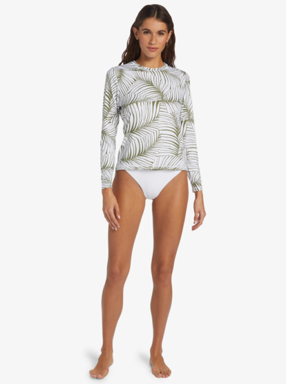 3 Sea Skippin UPF 50 Long Sleeve Rashguard Green ARJWR03204 Roxy