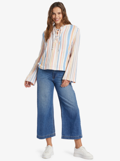 4 Cabo Trip Hooded Poncho White ARJWT03280 Roxy