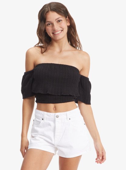 Seaside Heaven Off The Shoulder Crop Top | Roxy