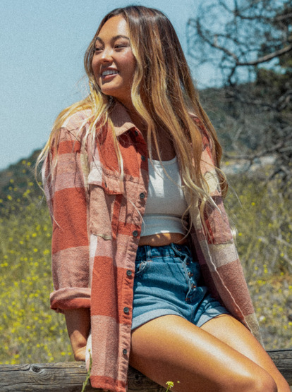 3 Let It Go Long Sleeve Shirt Beige ARJWT03296 Roxy