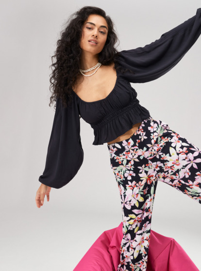 1 Cool Winds - Cropped Top for Women Noir ARJWT03332 Roxy