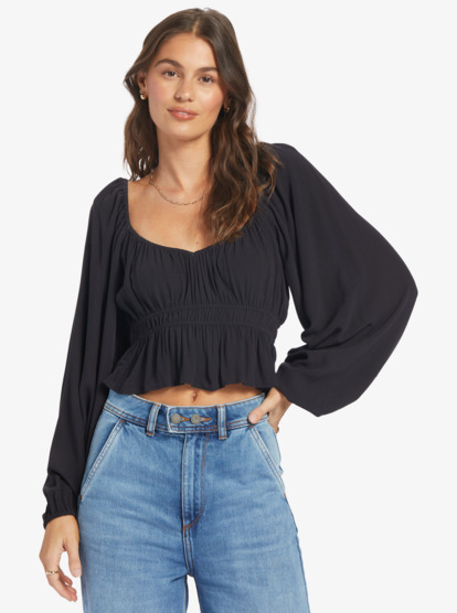 6 Cool Winds - Cropped Top for Women Noir ARJWT03332 Roxy
