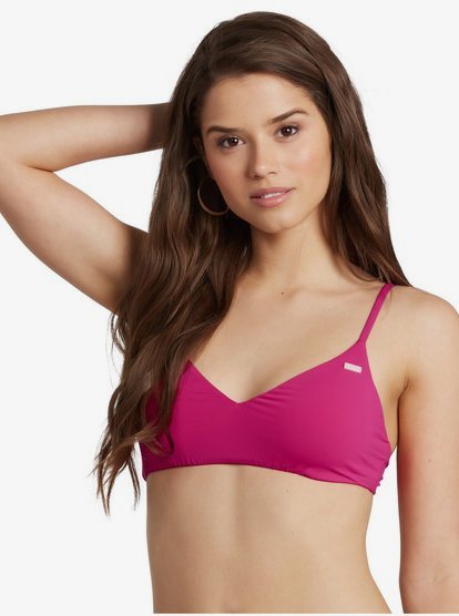 roxy athletic tri bikini top