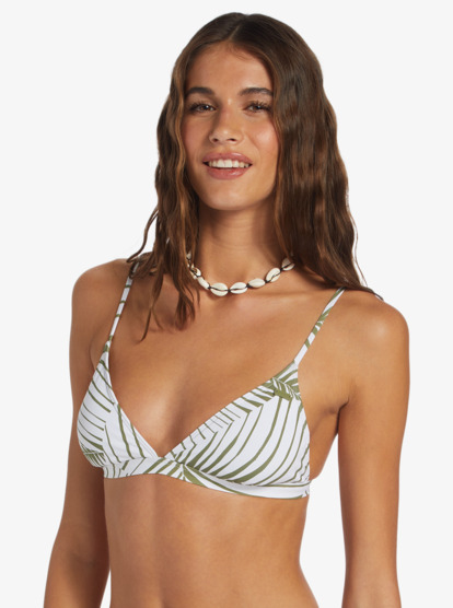 1 Beach Classics Fixed Triangle Bikini Top Green ARJX303599 Roxy