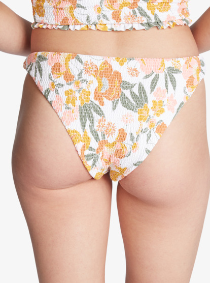 15 On Repeat Smocked Bikini Bottoms  ARJX403489 Roxy