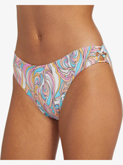 2 Beach Classics Strap Hipster Bikini Bottoms Pink ARJX403552 Roxy