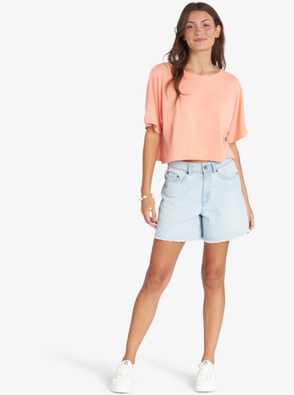 1 Super Sun Oversized T-Shirt Pink ARJZT06979 Roxy