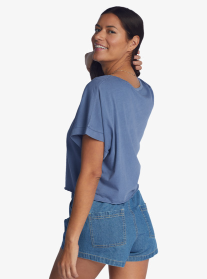 2 Having Fun T-Shirt Blue ARJZT07136 Roxy