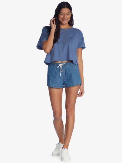 4 Having Fun T-Shirt Blue ARJZT07136 Roxy