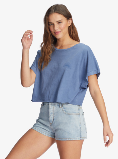 6 Having Fun T-Shirt Blue ARJZT07136 Roxy