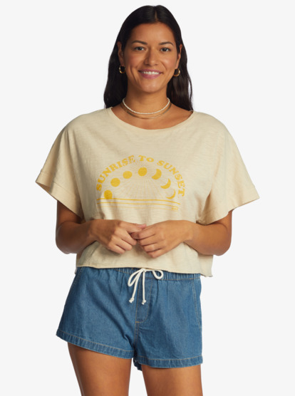 2 Sunrise To Sunset T-Shirt Beige ARJZT07433 Roxy