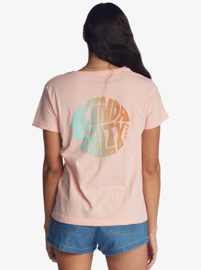 5 Kinda Salty Screen Tee Pink ARJZT07435 Roxy