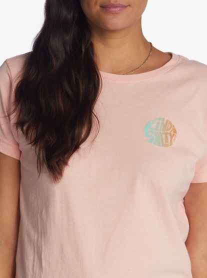 3 Kinda Salty Screen Tee Pink ARJZT07435 Roxy