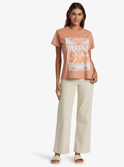 3 Roxy Rays Oversized T-Shirt Brown ARJZT07559 Roxy