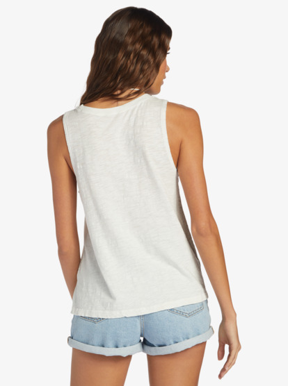 4 Kinda Salty High-Low Hem Muscle Tank White ARJZT07627 Roxy
