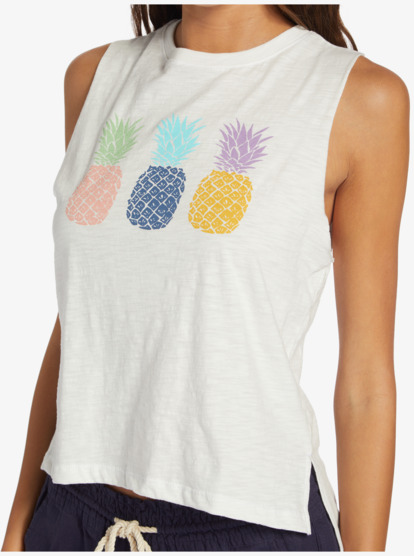 2 Colorful Pineapple Muscle Tank White ARJZT07653 Roxy