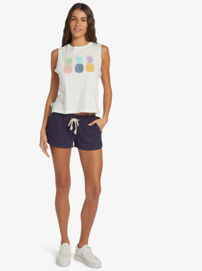 3 Colorful Pineapple Muscle Tank White ARJZT07653 Roxy
