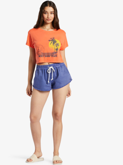 3 Retro Surf Team Sleeveless Muscle T-Shirt Orange ARJZT07687 Roxy