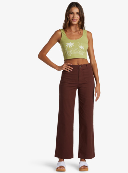 3 Simple Surf Tank Top Green ARJZT07720 Roxy
