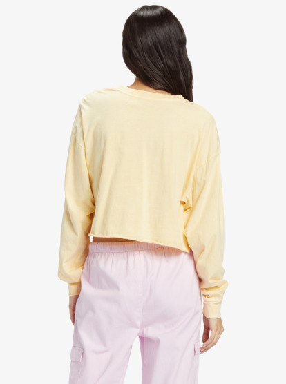 7 Sunny Side Up - Long Sleeve Oversized T-Shirt for Women Jaune ARJZT07733 Roxy