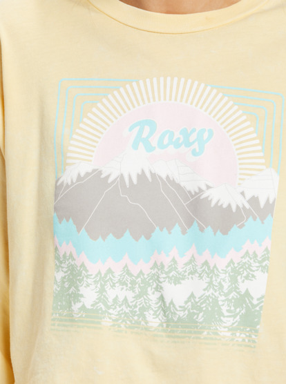 5 Sunny Side Up - Long Sleeve Oversized T-Shirt for Women Jaune ARJZT07733 Roxy