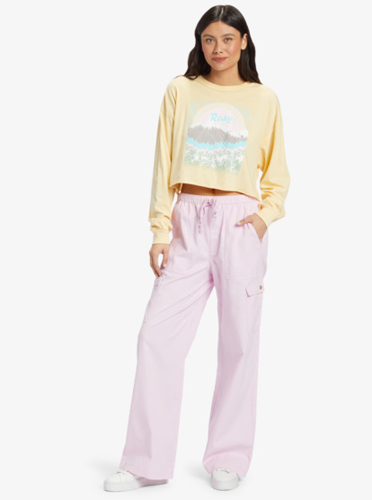 6 Sunny Side Up - Long Sleeve Oversized T-Shirt for Women Jaune ARJZT07733 Roxy